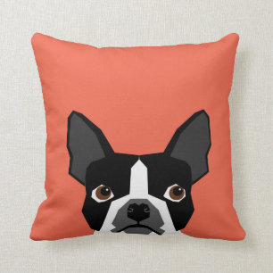 Cojín Decorativo Boston Terrier Pillow cute gracioso terrorífico d