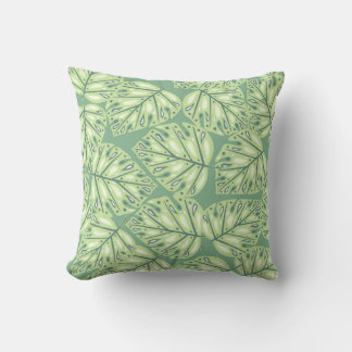 Cojín Decorativo Botanic jungle seamless pattern in pastel green co