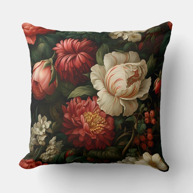 Cojín Decorativo Botánica de Everglow Noel Florals (Anverso)