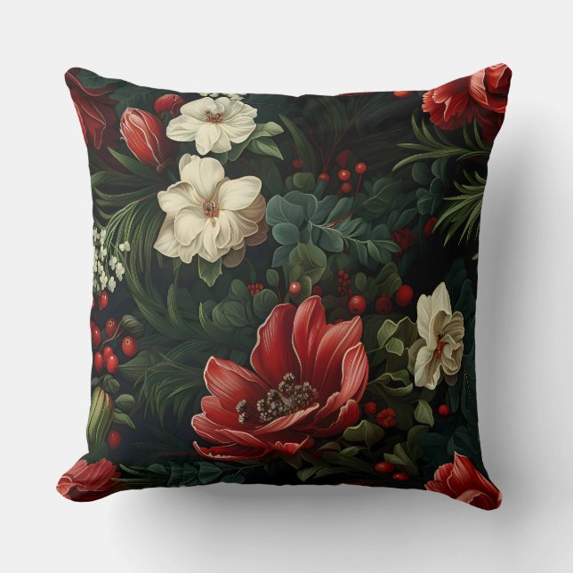 Cojín Decorativo Botánica de Everglow Noel Florals (Anverso)