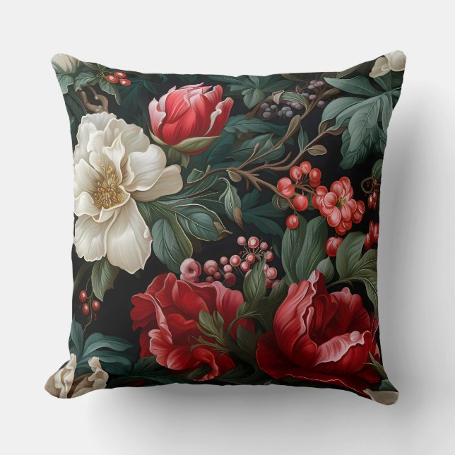 Cojín Decorativo Botánica de Everglow Noel Florals (Anverso)