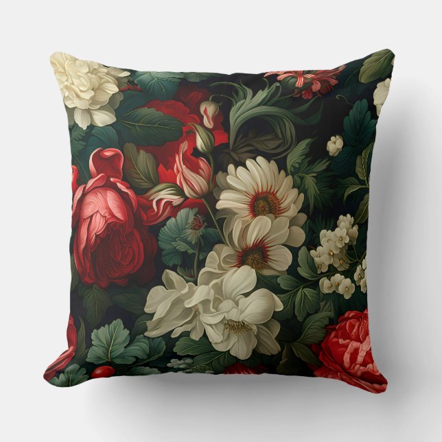 Cojín Decorativo Botánica de Everglow Noel Florals (Anverso)