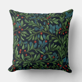 Cojín Decorativo Botánica del Jardín Morris de Invierno