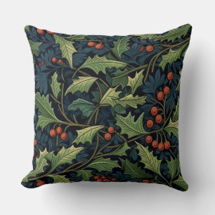 Cojín Decorativo Botánica del Jardín Morris de Invierno