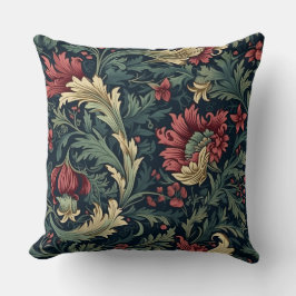 Cojín Decorativo Botánica del Jardín Morris de Invierno