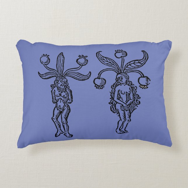 Cojín Decorativo Botánica: Mandrake, 1476 (Anverso)
