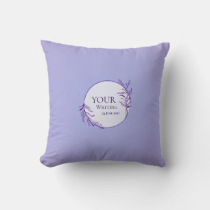 Cojín Decorativo Botánica minimalista de lavanda y follaje
