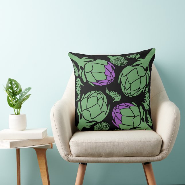 Cojín Decorativo Botanical Artichoke Art Home Decor (Silla)