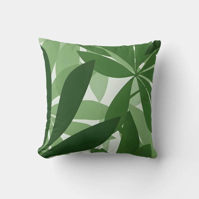 Cojín Decorativo botanical leaf fresh green interior (Anverso)