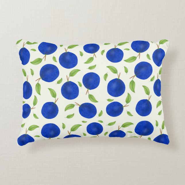 Cojín Decorativo Botanical Plums Collection Ivory (Anverso)