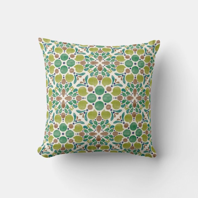 Cojín Decorativo Botanical Pop - Olive (Anverso)