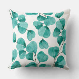 Cojín Decorativo Botanical Watercolor Eucalyptus Leaves