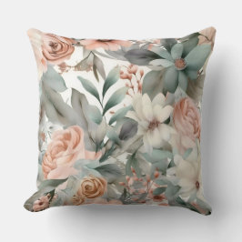 Cojín Decorativo Botánico Ballet de Boda Sonrojado