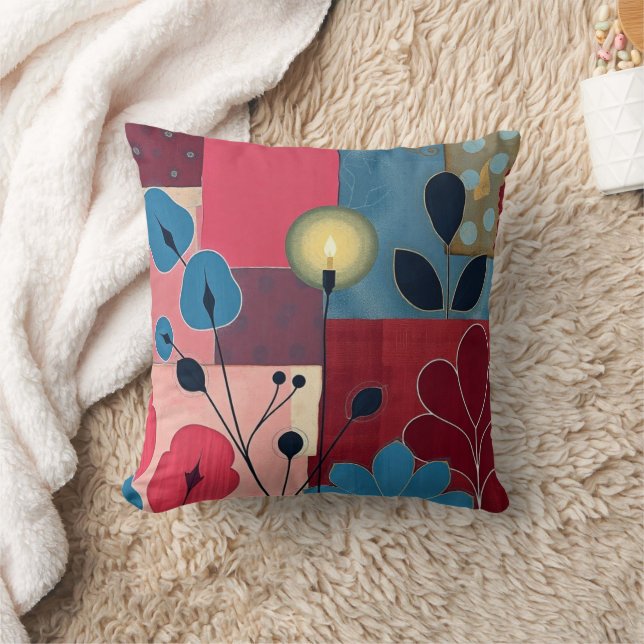 Cojín decorativo Botánico Boho - Cushion floral ac (Manta)