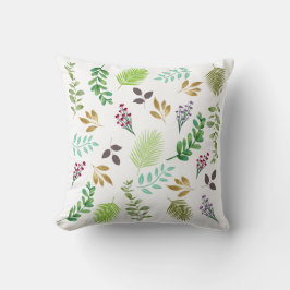 Cojín decorativo botánico de primavera