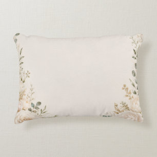 Cojín Decorativo Botánico Elegante en Papel Vintage Hecho a Mano