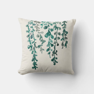 Cojín decorativo botánico tropical de la planta ve