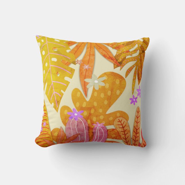 Cojín Decorativo Botánicos de otoño (Anverso)