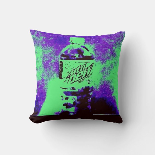 Cojín Decorativo Botella de arte pop (Anverso)