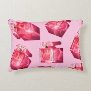 Cojín Decorativo Botellas de patrón de perfume femenino