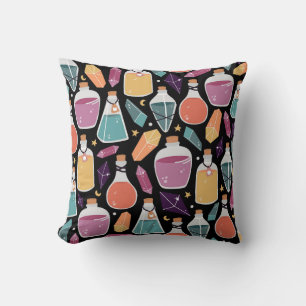 Cojín Decorativo Botellas de Poción Mística