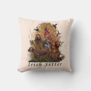 Cojín Decorativo botón de cadena de camiseta con tapiz irlandés