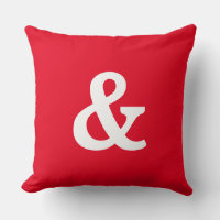 Botón moderno rojo y blanco y (y signo)