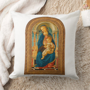 Cojín Decorativo Botticelli (1445-1510) Madonna & Child Enthroned