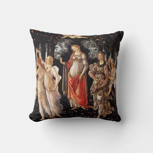 Cojín decorativo Botticelli Primavera (Anverso)