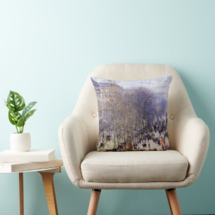 Cojín Decorativo Boulevard des Capucines por Claude Monet, Arte Fin