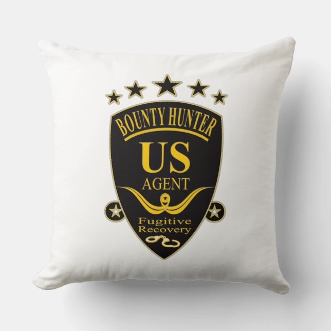 Cojín Decorativo Bounty Hunter Agent Pillow (Anverso)
