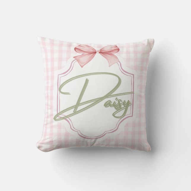 Cojín Decorativo Bow&Gingham (Anverso)