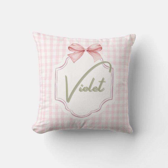 Cojín Decorativo Bow&Gingham (Anverso)