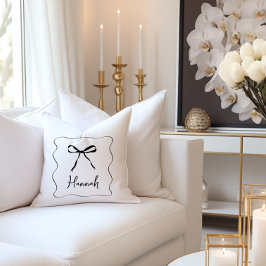 Cojín Decorativo Bow Ribbon Elegant Personalizado