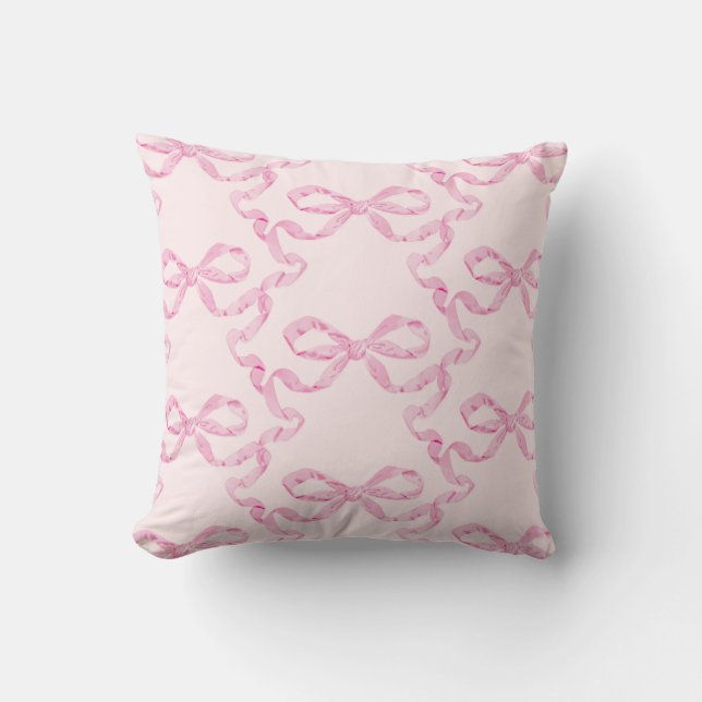 Cojín decorativo Bow Rosado (Anverso)