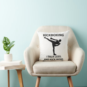 Cojín Decorativo Boxeador de Kickboxing Deporte Luchador Kickboxing