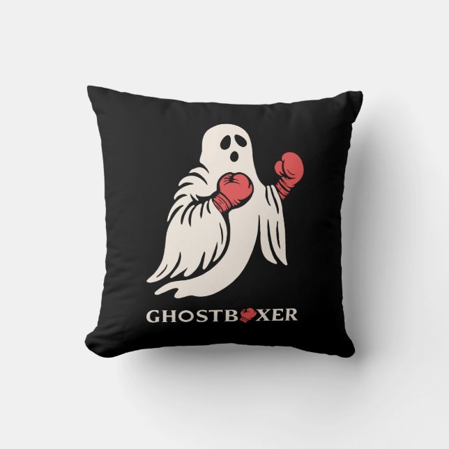 Cojín Decorativo Boxeador Fantasma (Anverso)
