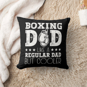 Cojín Decorativo Boxear A Papá Como Un Padre Regular Pero Más Frío