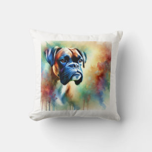 Cojín Decorativo Boxer Dog in Watercolor 241024AREF117 - Watercolor