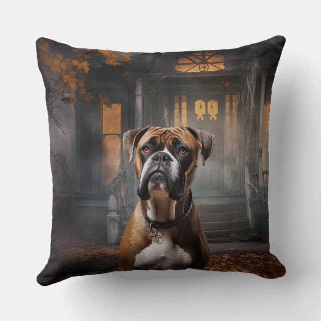 Cojín Decorativo Boxer Halloween Scary (Reverso )