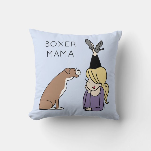 Cojín Decorativo Boxer Mama personalizado (Anverso)