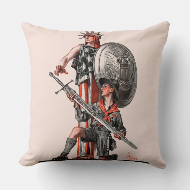 Cojín Decorativo Boy scout y libertad (Anverso)