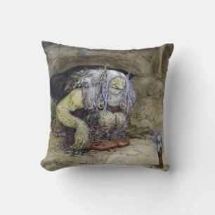 Cojín Decorativo "Boy with Troll" por John Bauer