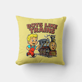 Cojín Decorativo Boys like trains