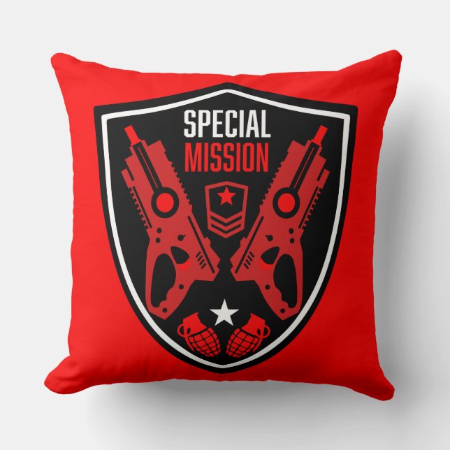 Cojín Decorativo Boys Toy Dart Gun Battle (Anverso)