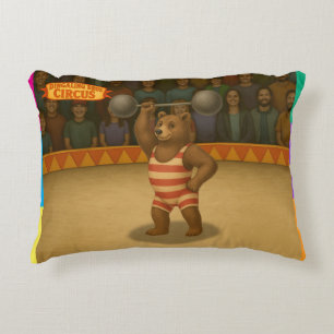 Cojín Decorativo Brandon, oso fuerte de circo