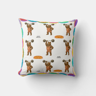 Cojín Decorativo Brandon, oso fuerte del circo