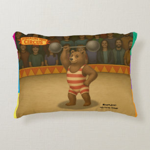 Cojín Decorativo Brandon, oso fuerte del circo