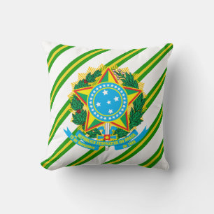 Cojín Decorativo Brazos de la capa del Brasil