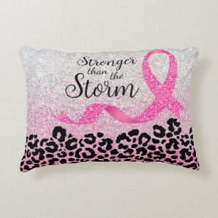 Cojín Decorativo Breast Cancer Awareness Leopard Print 